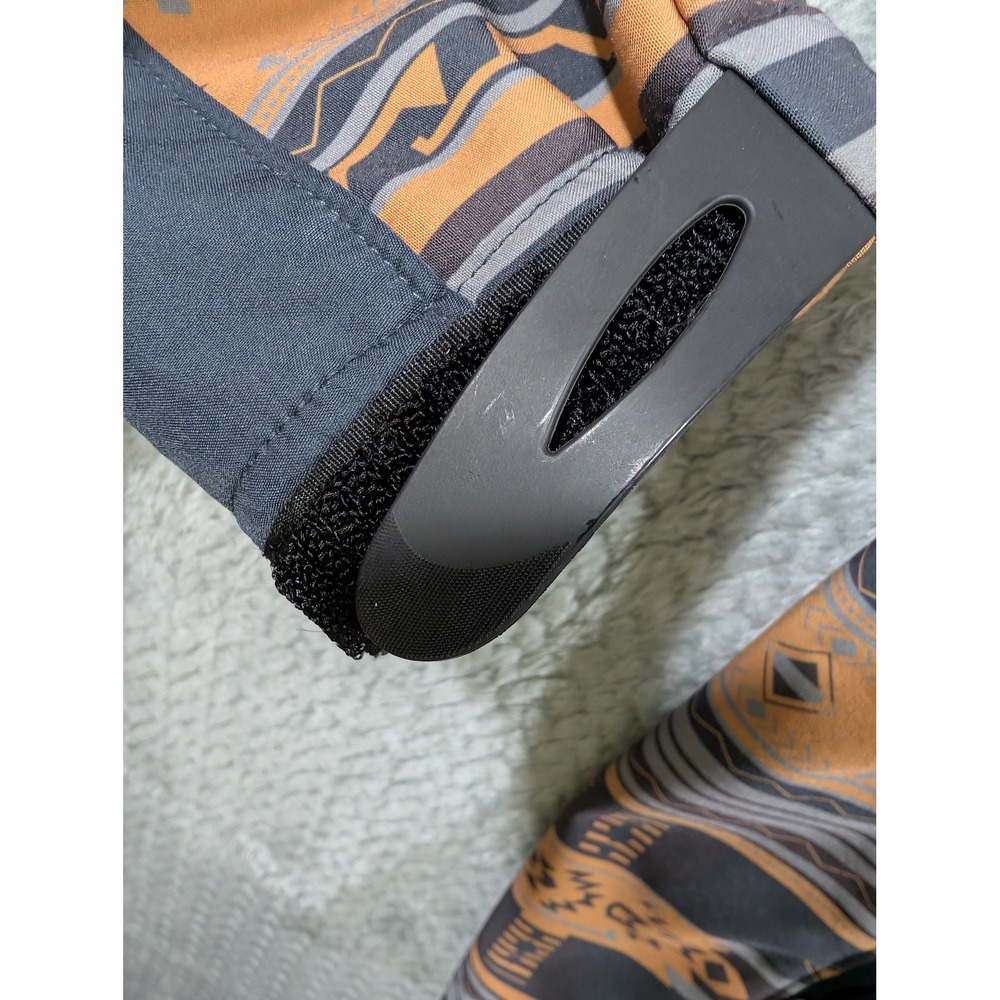 Cinch Mens Bonded Softshell Jacket XL Orange Grey Aztec Southwestern Full Zip - Picture 11 of 12